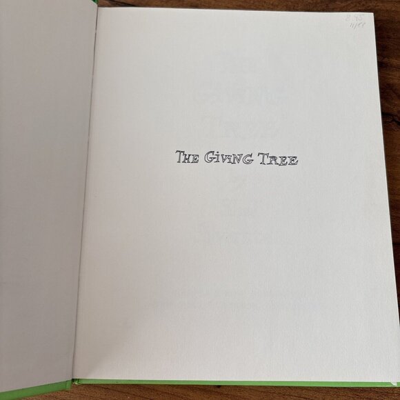 The Giving Tree Shel Silverstein Copyright 1964 Snake Eye Music Vintage Hardcvr - Picture 6 of 10